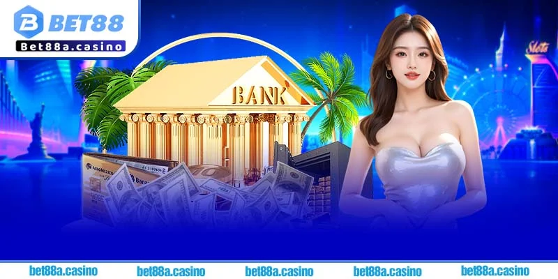 Giao diện tài khoản Bet88 với tùy chọn rút tiền Bet88, hỗ trợ người chơi nhận thưởng nhanh chóng.