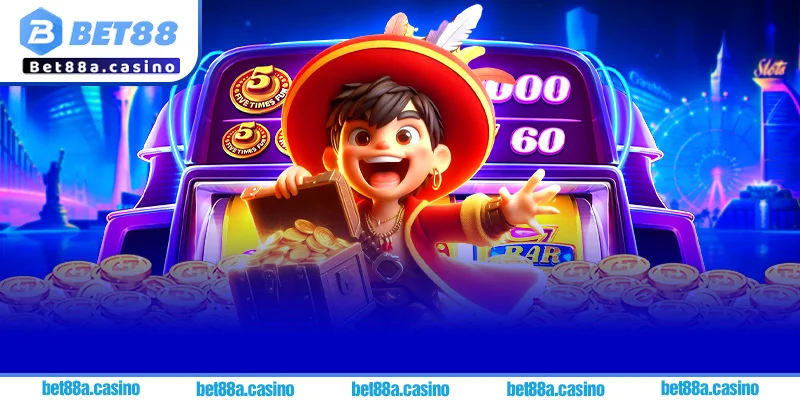Bảng so sánh lợi ích của sảnh game slot Bet88 với các nhà cái khác.