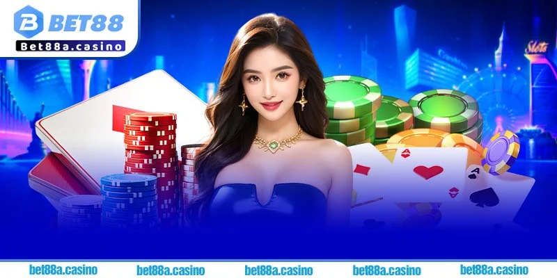 Giao diện sảnh cá cược trên ứng dụng Bet88 sau khi tải app Bet88, với các tùy chọn thể thao, casino và slot