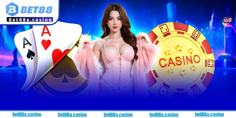 Trò chơi baccarat live tại Casino Bet88 với dealer chuyên nghiệp và giao diện 4K.